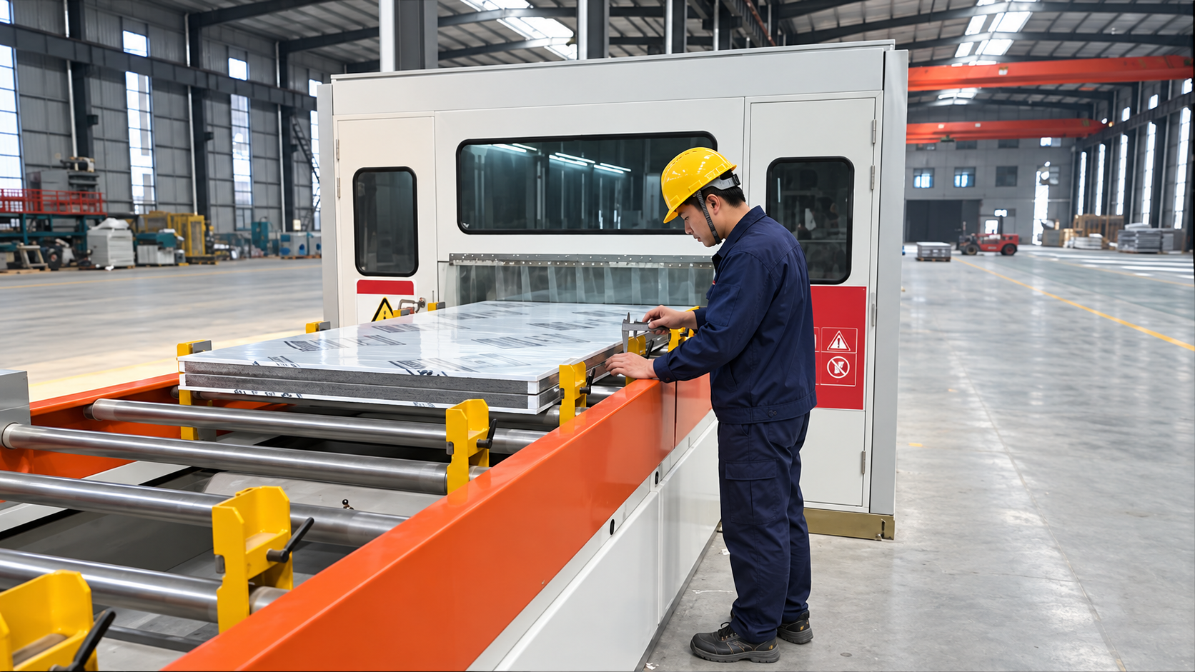 Factory quality inspection of wall panels